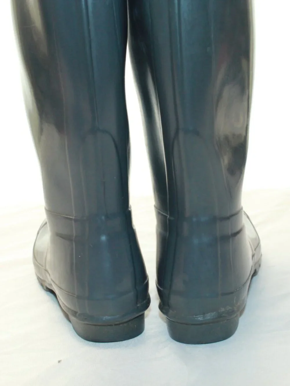 Hunter Boots Unisex Size M5 W6 Green Original Gloss Tall Rain Boots W23616